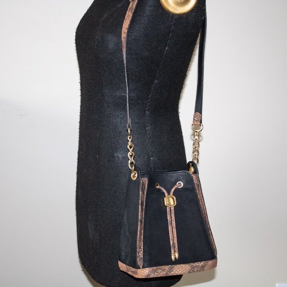 Black and Animal Print Bag Shoulder bag - Picture 5 of 5